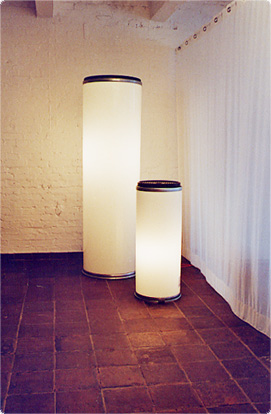 LichtTonne, Leuchtstehle, Kunststoff, 1997 form-al